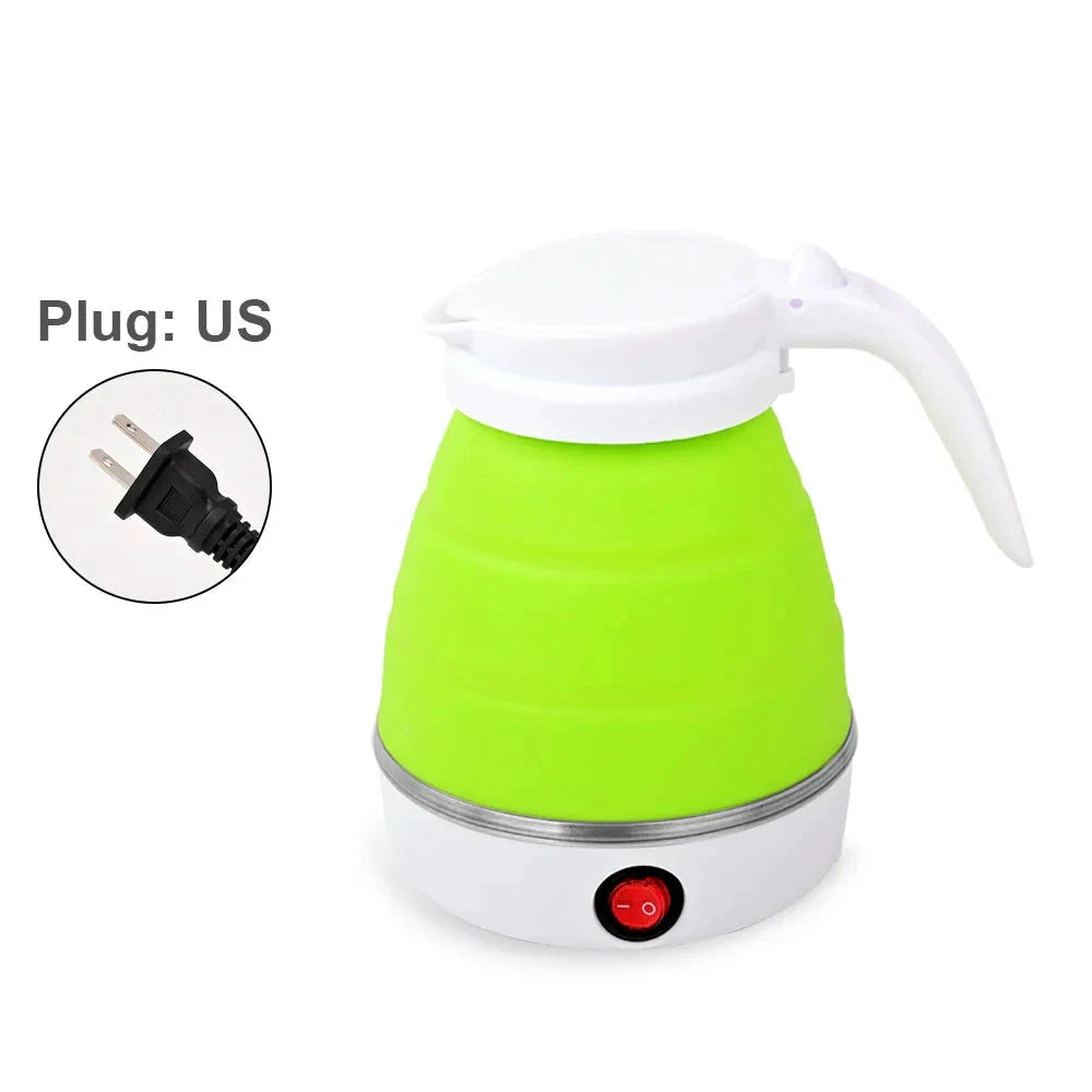 Mini Foldable Electric Kettle Travel Water Boiler Silicone Compression by Bowlift