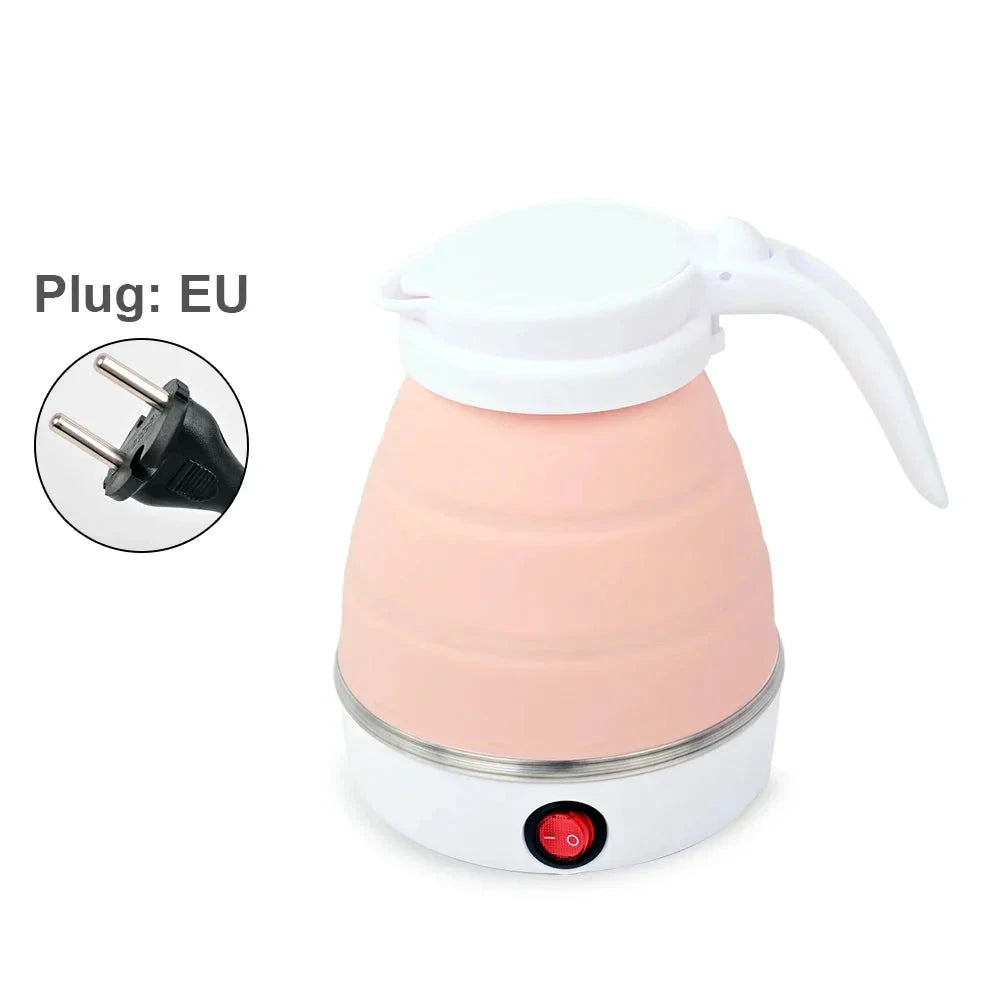 Mini Foldable Electric Kettle Travel Water Boiler Silicone Compression by Bowlift