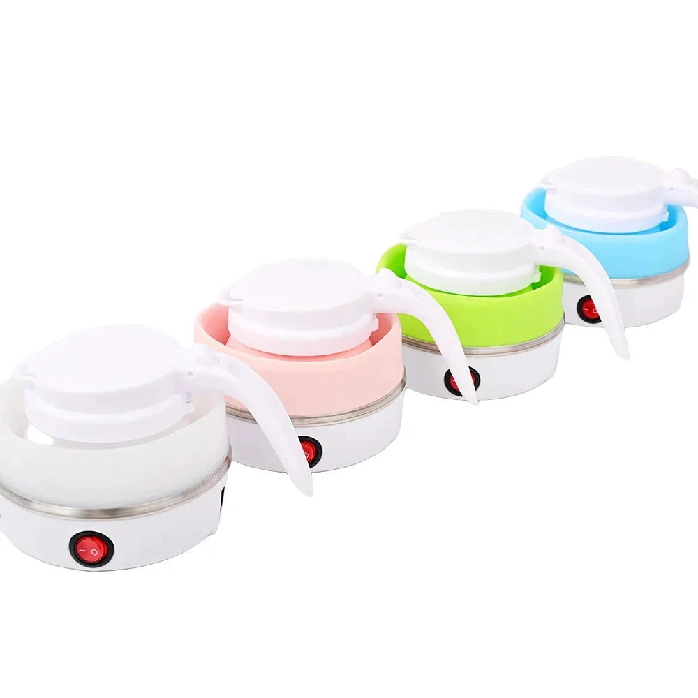 Mini Foldable Electric Kettle Travel Water Boiler Silicone Compression by Bowlift