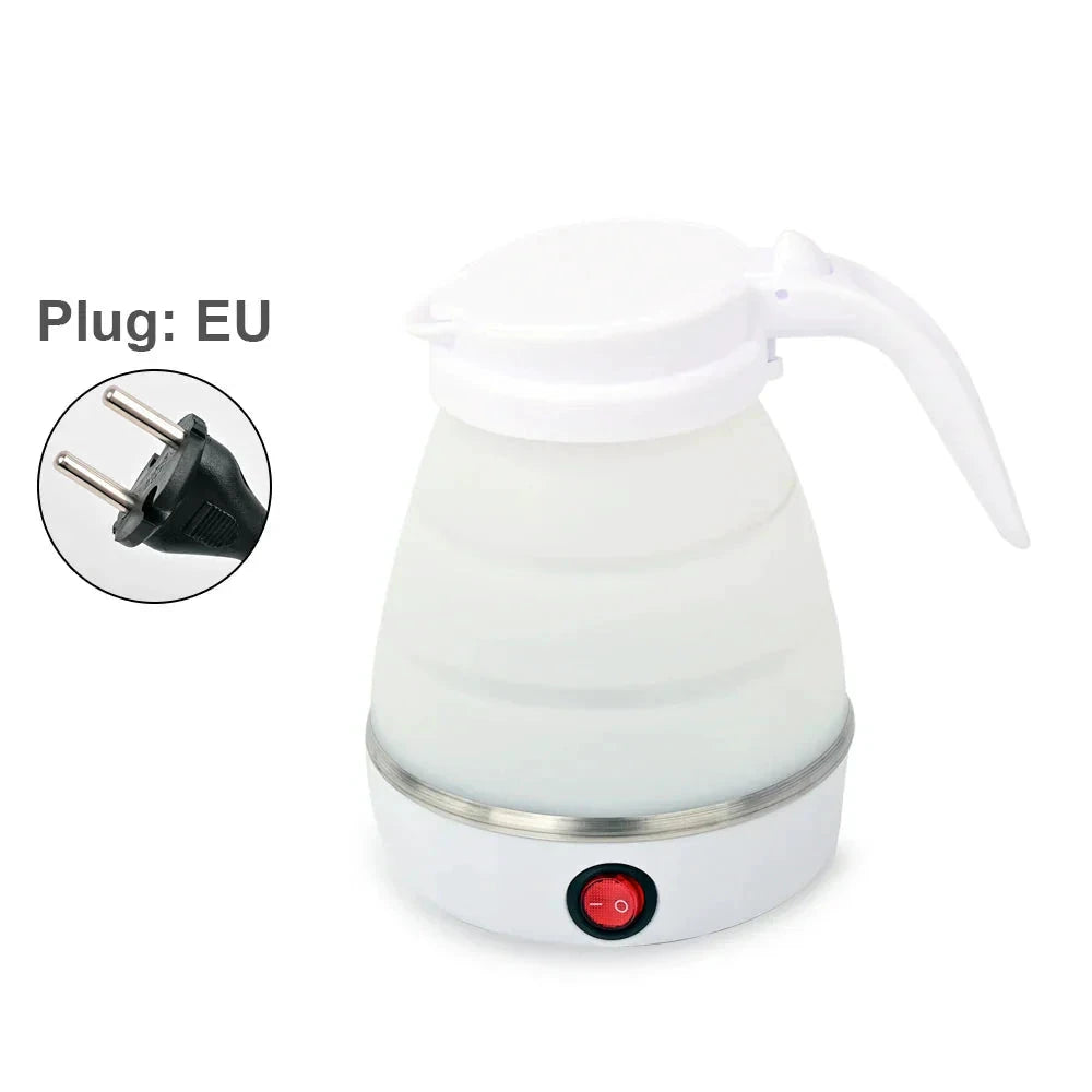 Mini Foldable Electric Kettle Travel Water Boiler Silicone Compression by Bowlift