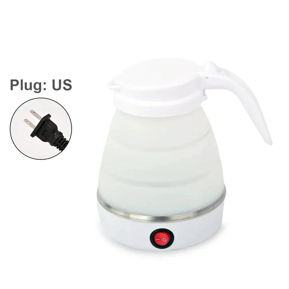 Mini Foldable Electric Kettle Travel Water Boiler Silicone Compression by Bowlift