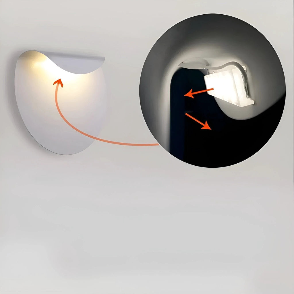 Minimalist Wall Light with Soft, Ambient Light Bowlift by Bowlift
