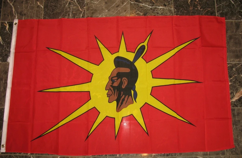 Oka Indian Oka Crisis Mohawk Flag-3x5 Banner-100% polyester by flagsshop