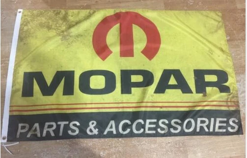 Mopar Flag-3x5ft Checkered Banner-Metal Grommets by flagsshop