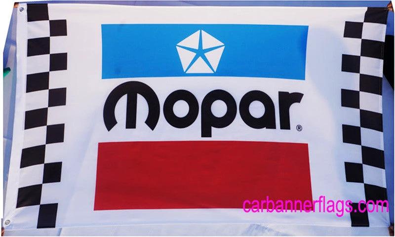 Mopar Flag-3x5ft Checkered Banner-Metal Grommets by flagsshop