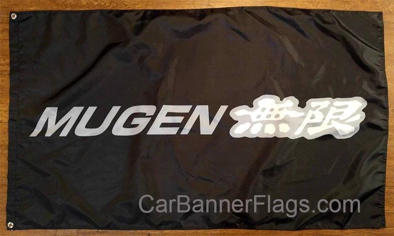 Honda Mugen Flag-3x5 FT Banner-100% polyester-2 Metal Grommets by flagsshop