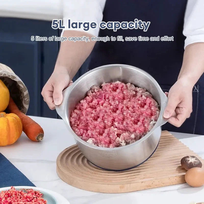 Multi-Function Electric Meat Grinder Stainless Steel Food Processor by Bowlift