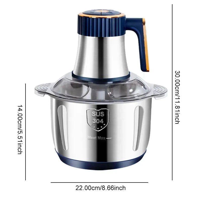 Multi-Function Electric Meat Grinder Stainless Steel Food Processor by Bowlift
