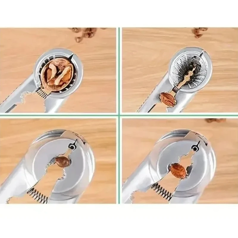 Multi-Functional Aluminum Nut Cracker Walnut Chestnut Hazelnut Sheller by Bowlift