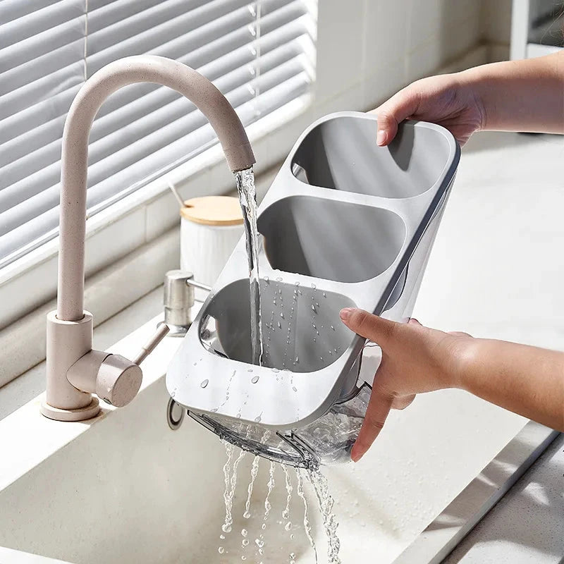Multi-Functional Kitchen Storage Rack Utensil Drainer Holder Dish Rack by Bowlift