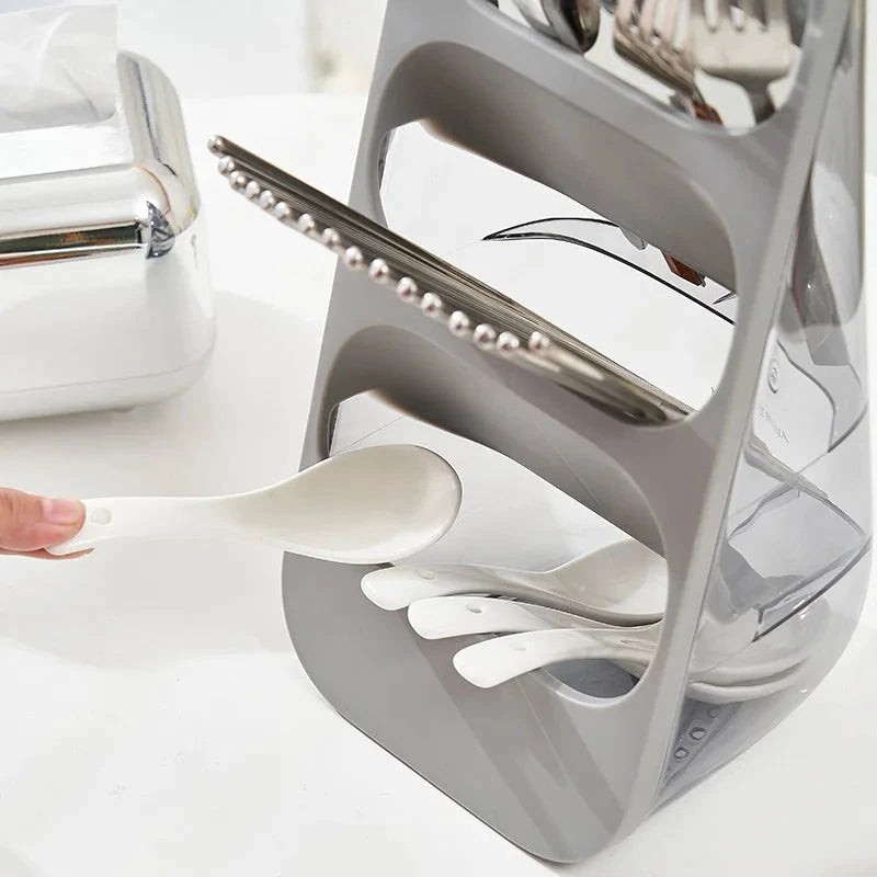 Multi-Functional Kitchen Storage Rack Utensil Drainer Holder Dish Rack by Bowlift