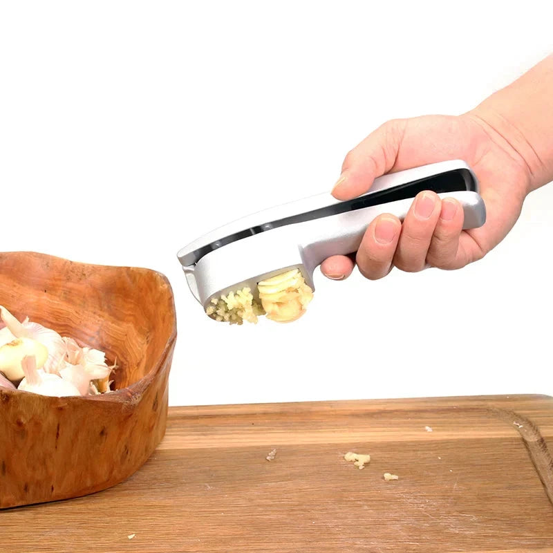 Multifunction Aluminum Garlic Press Set with Silicone Tube Roller by Bowlift