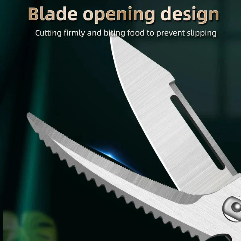 Multifunctional Heavy-Duty Kitchen Food Chicken Bone Cutting Scissors by Bowlift