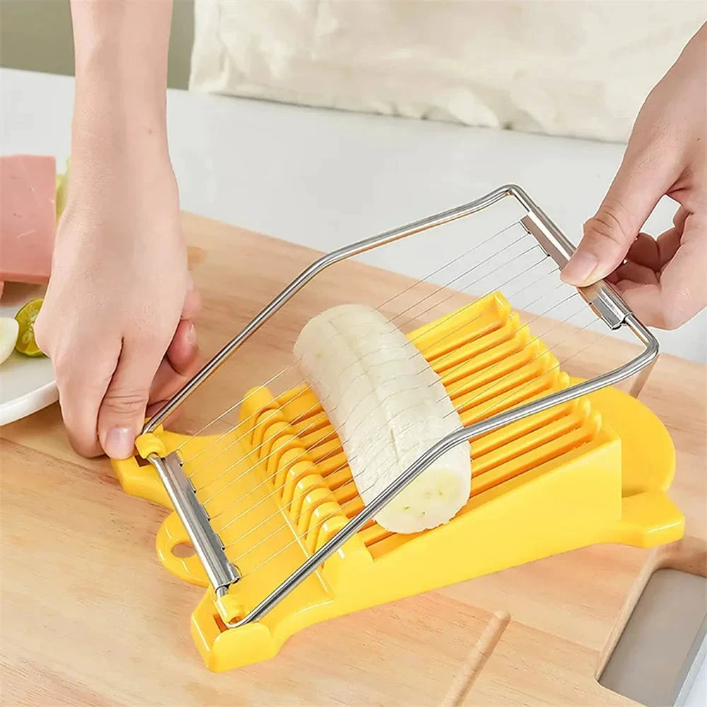 Multifunctional Luncheon Meat Egg Cutter Stainless Steel Food Slicer by Bowlift
