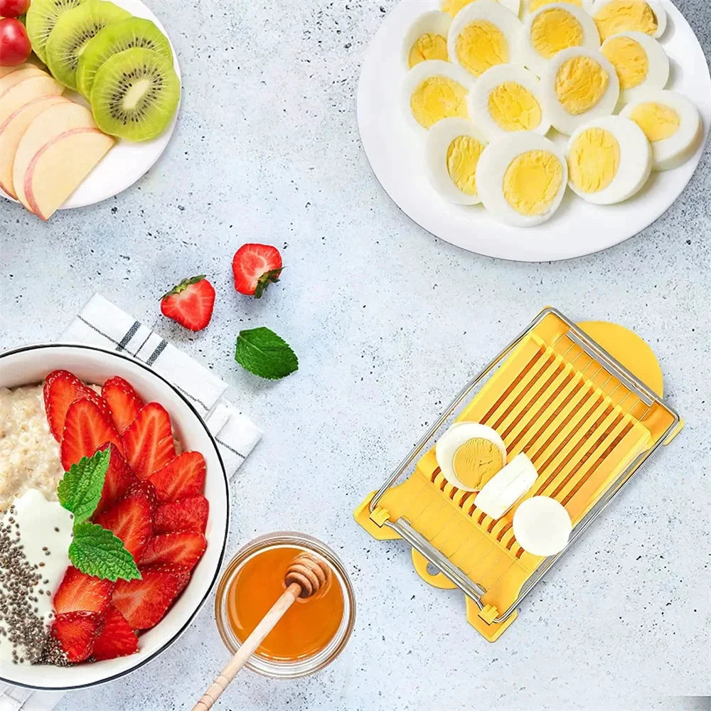 Multifunctional Luncheon Meat Egg Cutter Stainless Steel Food Slicer by Bowlift