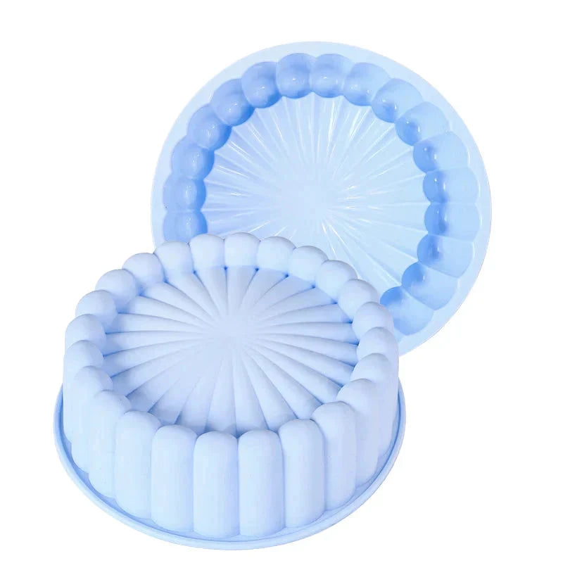 Multifunctional Silicone Cake Mold Reusable Nonstick Round Baking Pan by Bowlift