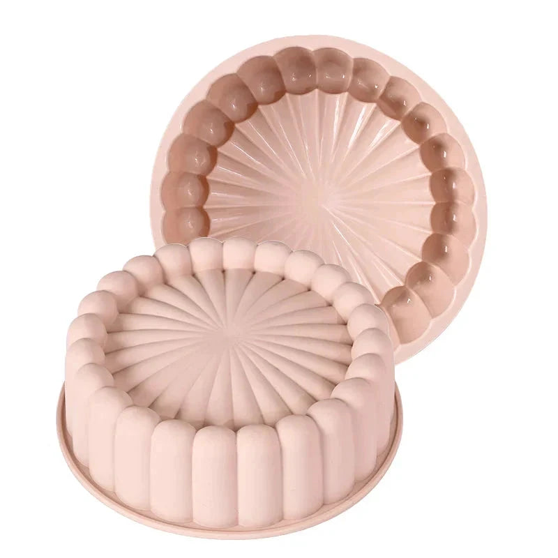 Multifunctional Silicone Cake Mold Reusable Nonstick Round Baking Pan by Bowlift