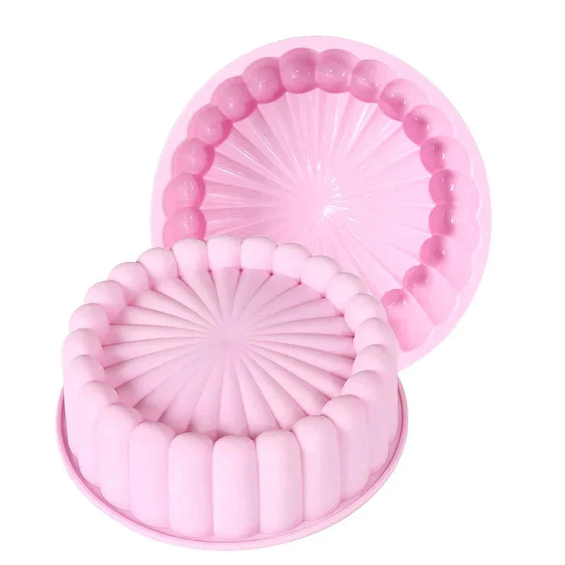 Multifunctional Silicone Cake Mold Reusable Nonstick Round Baking Pan by Bowlift