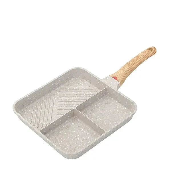 Multipurpose 3 in 1 Breakfast Skillets Cooking Pots 9inch Nonstick Pan by Bowlift