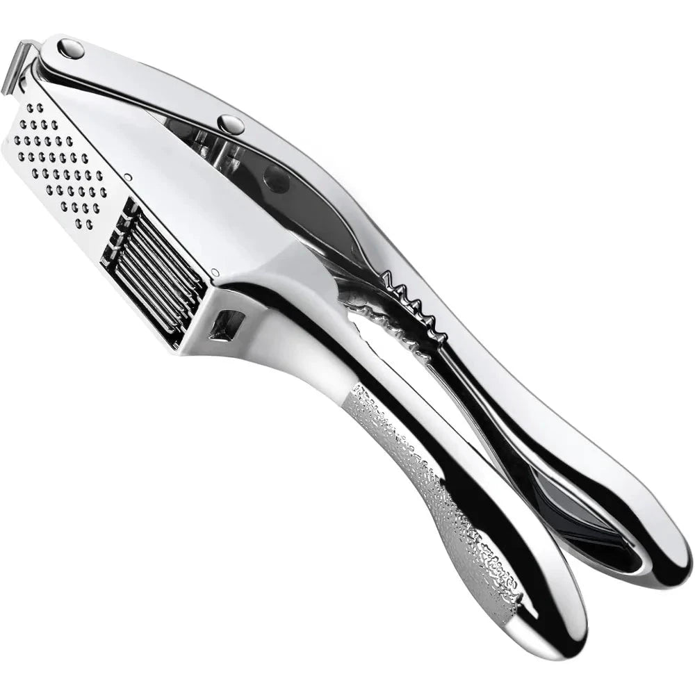 Multipurpose Handheld Stainless Steel Garlic Press Slicer Crusher by Bowlift