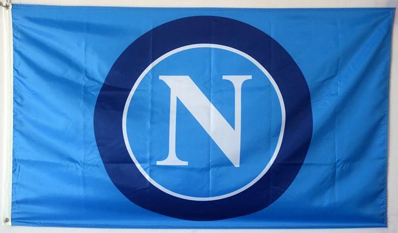 S.S.C Napoli Flag -3x5 ft Banner-Napoli Flag calcio by flagsshop