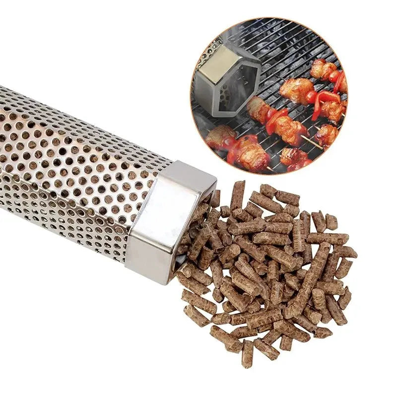 Natural Apple Wood Pellets BBQ Smoking Pellets Smokers Pellet Grills by Bowlift