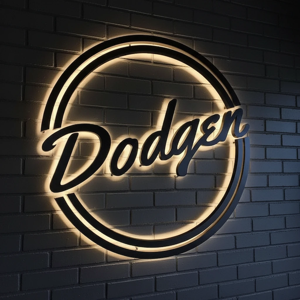 Custom Backlit Sign for Business Office Custom Logo Sign by Neonchics