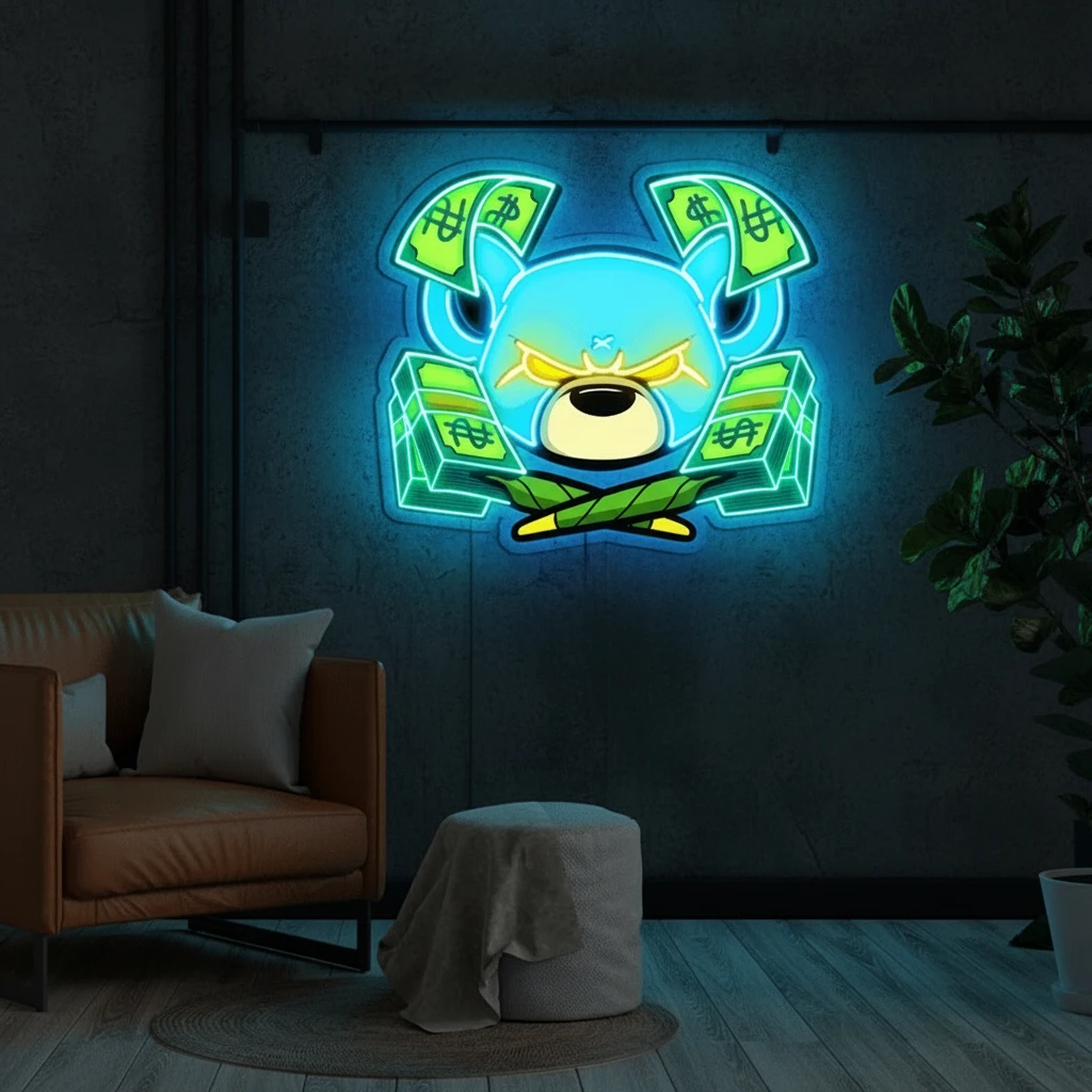 Colorful Cartoon Neon Sign Light Acrylic Artwork for Home Gameroom Decor by Neonchics Signs