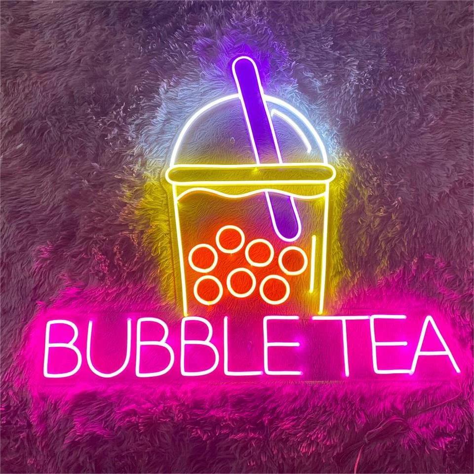 Bubble Tea Neon Sign for Wall Decor by Neonchics