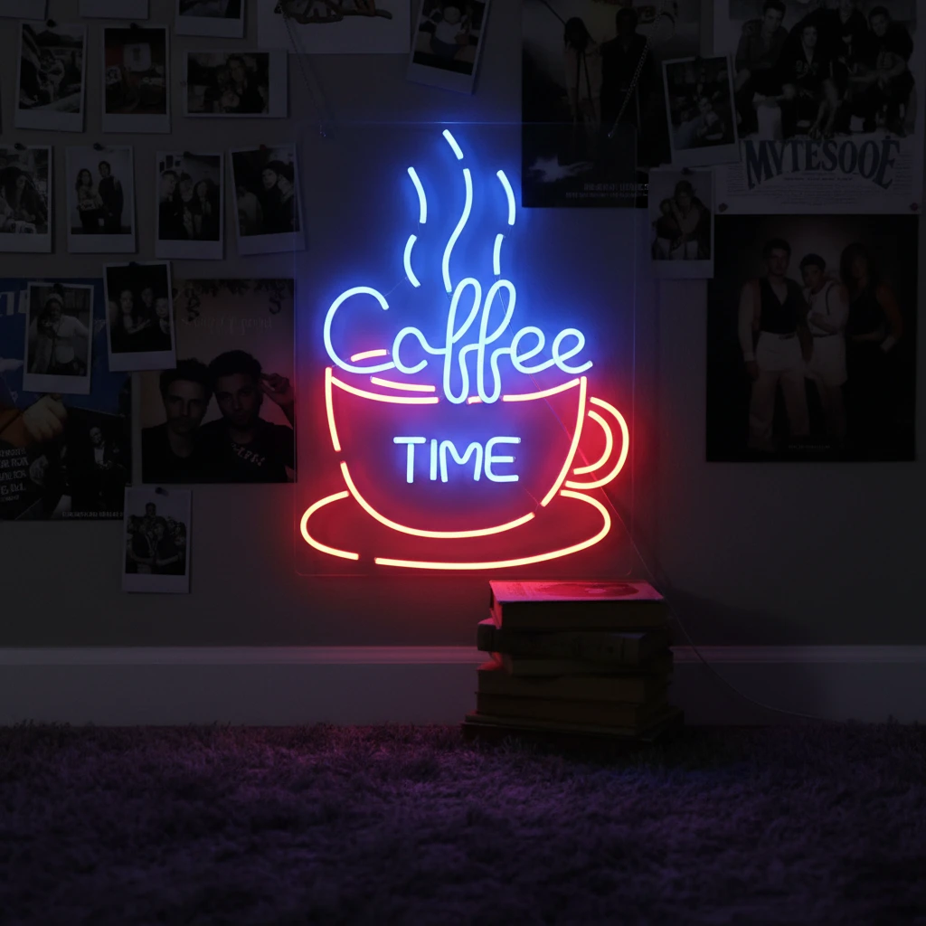 Coffee Time Led Neon Sign Shop Decor Sign by Neonchics