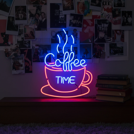 Coffee Time Led Neon Sign Shop Decor Sign by Neonchics