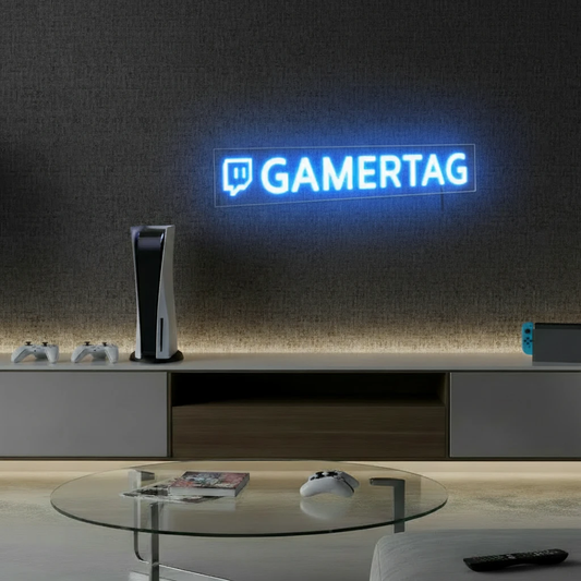 Custom Twitch Username Led Neon Sign Gaming Room Neon Sign by Neonchics