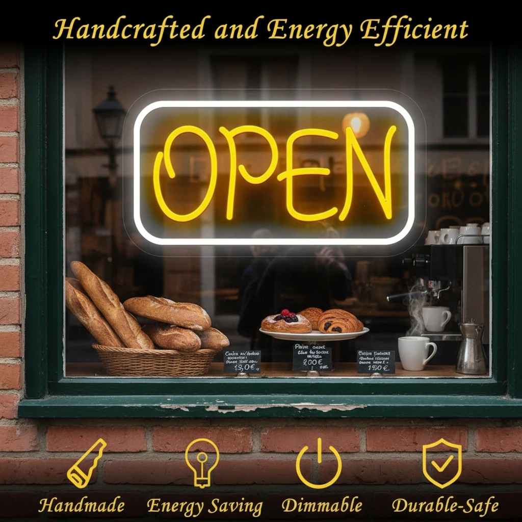 Neon Open Sign Acrylic Led Open Sign by Neonchics