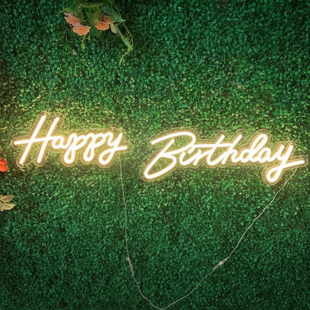 Happy Birthday Neon Signs by Neonchics