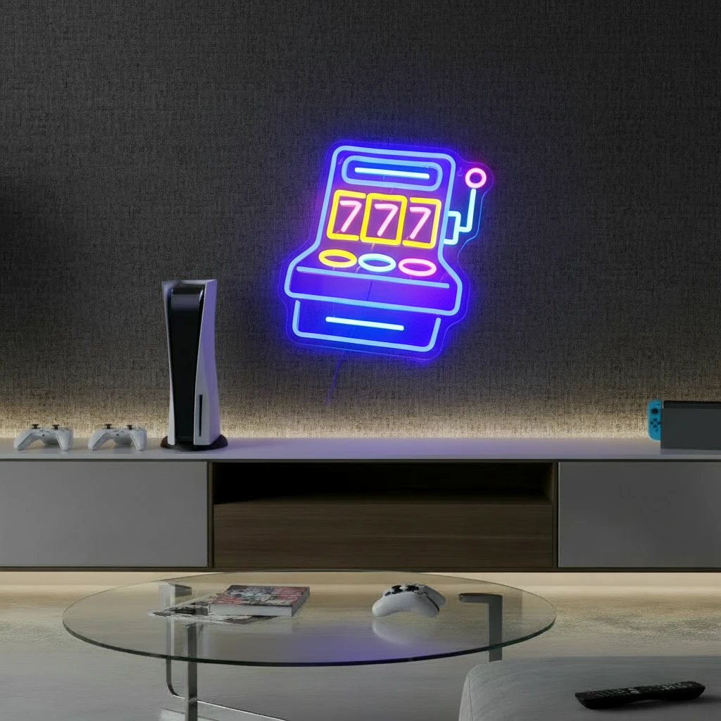 Games Console Blues Neon Sign for Gaming Room Decor by Neonchics