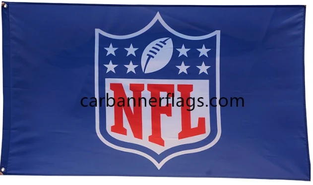 NFL LOGO Flag-3x5 Ft NFL match Banner-100% polyester-NFL shield flag by flagsshop