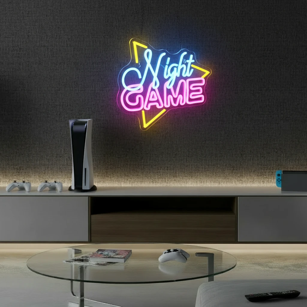 Game Night Neon Sign by Neonchics