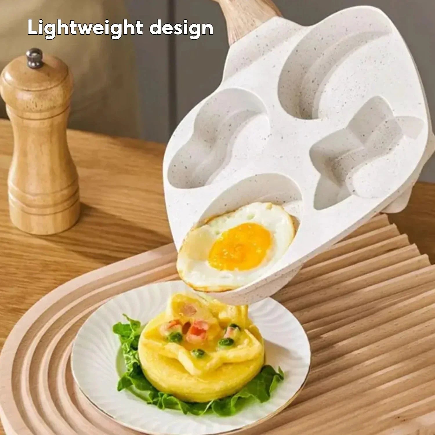 Non stick Mini Breakfast Frying Pan Medical Stone Three shapes by Bowlift