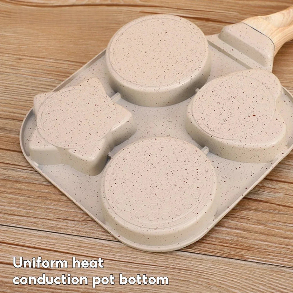 Non stick Mini Breakfast Frying Pan Medical Stone Three shapes by Bowlift