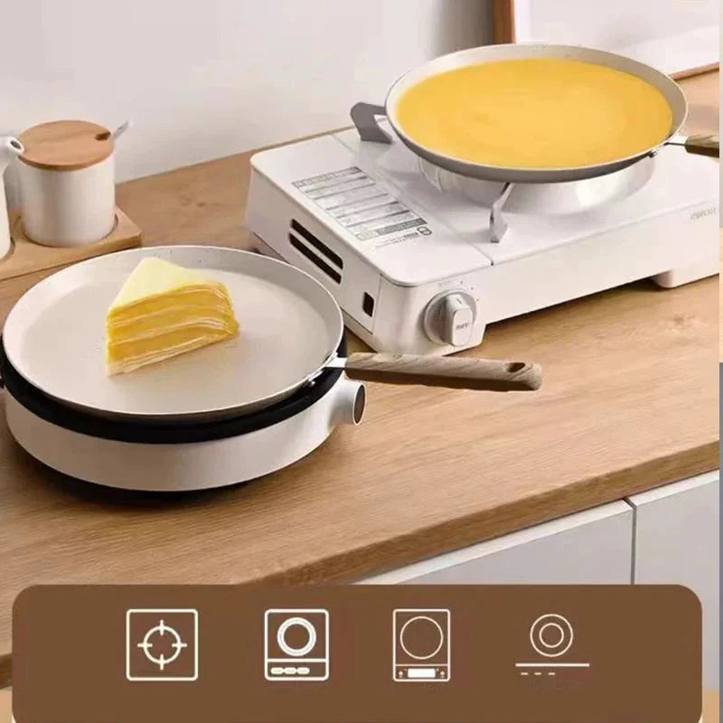 Non Stick Omelet Pan Pizza Cooking Induction Gas Stove Frying Pan by Bowlift