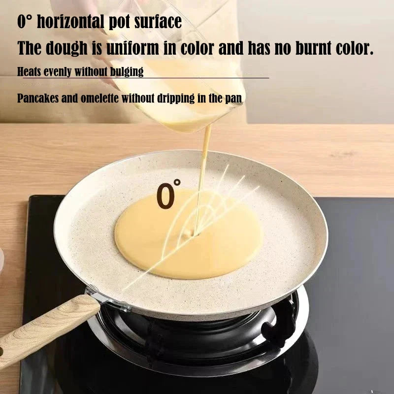 Non Stick Omelet Pan Pizza Cooking Induction Gas Stove Frying Pan by Bowlift