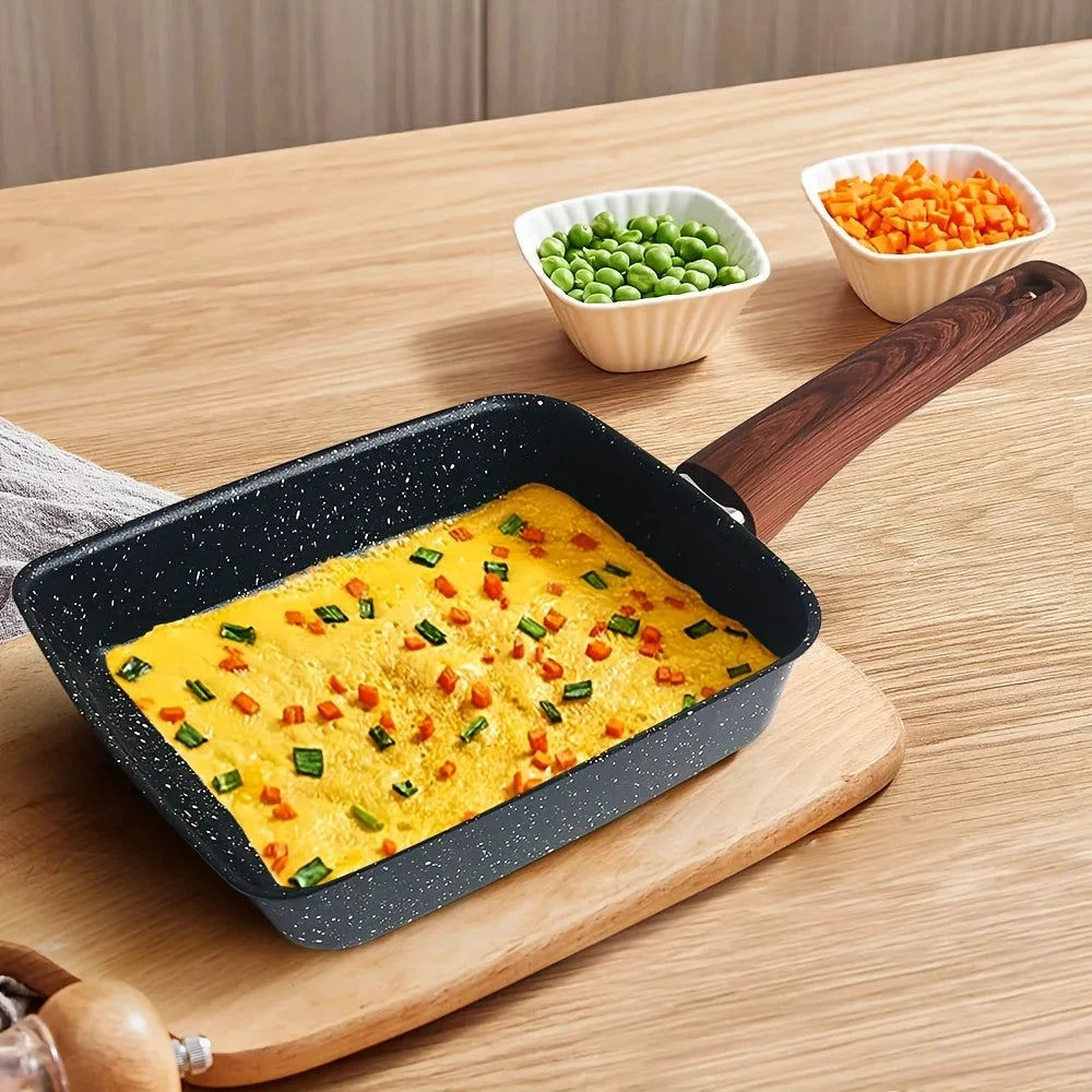 Non Stick Rectangle Frying Pan Cooking Egg Roll Cookware Kitchen Tools by Bowlift