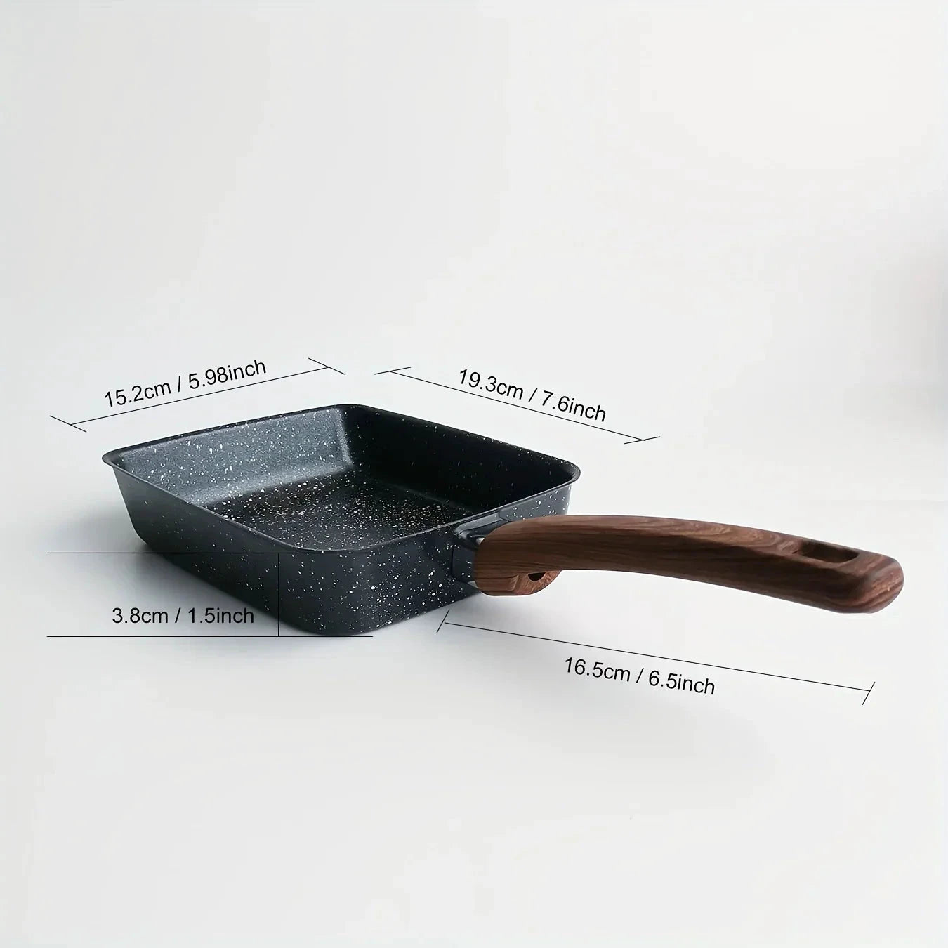 Non Stick Rectangle Frying Pan Cooking Egg Roll Cookware Kitchen Tools by Bowlift