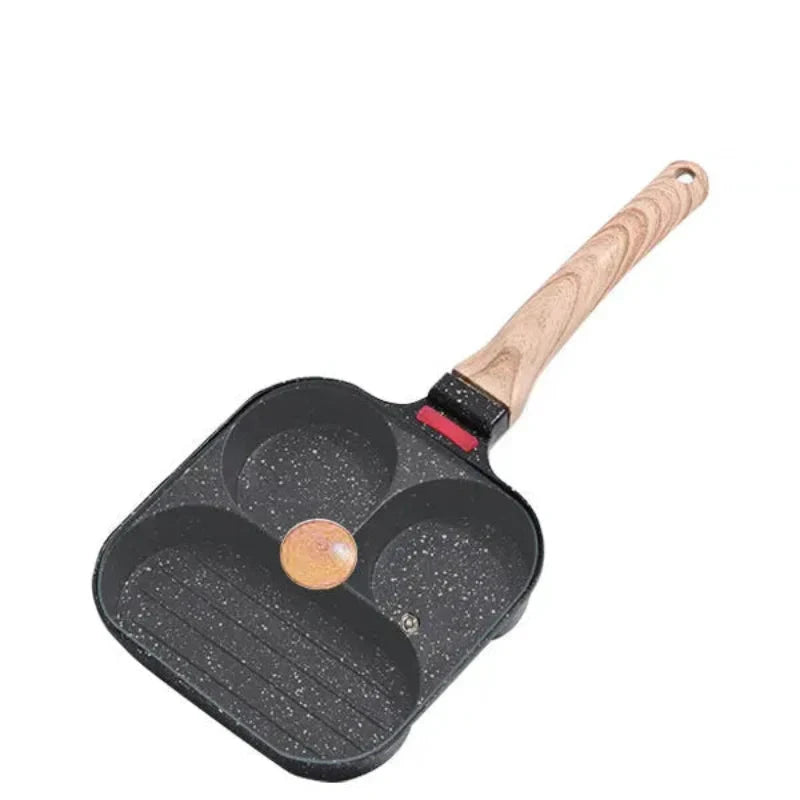 Nonstick Egg Frying Pan with Lid Kitchen Breakfast Grill Skillet by Bowlift