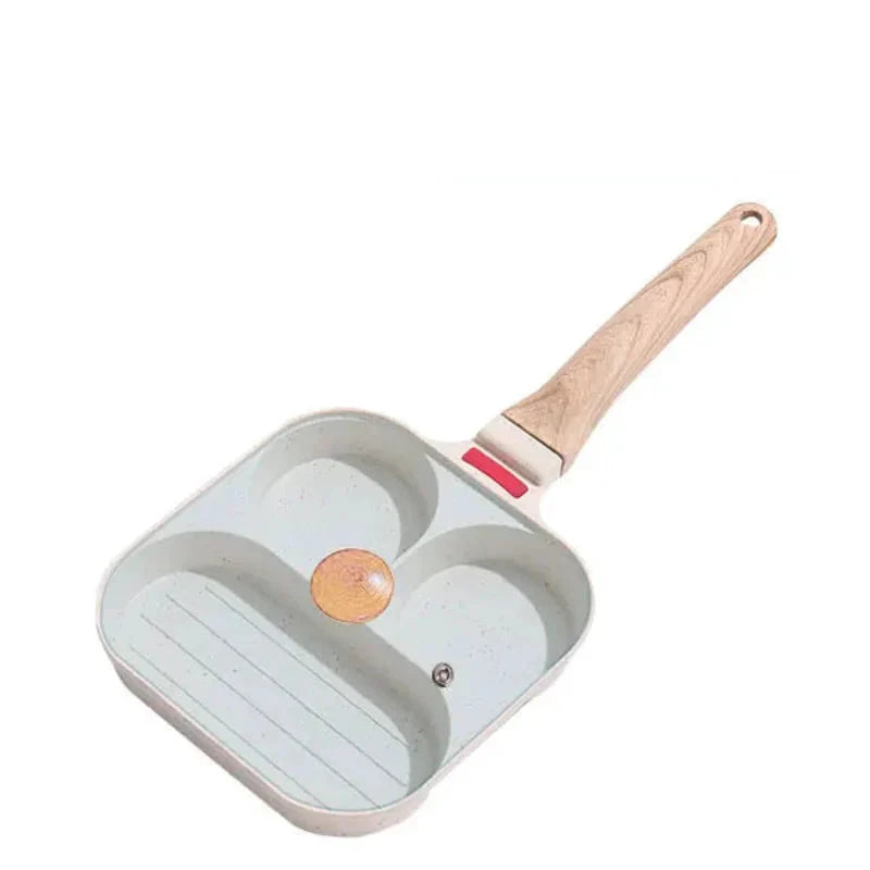 Nonstick Egg Frying Pan with Lid Kitchen Breakfast Grill Skillet by Bowlift