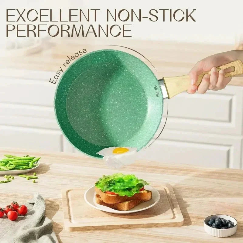 Nonstick Frying Pan Skillet Non Toxic Healthy Stone Cookware by Bowlift