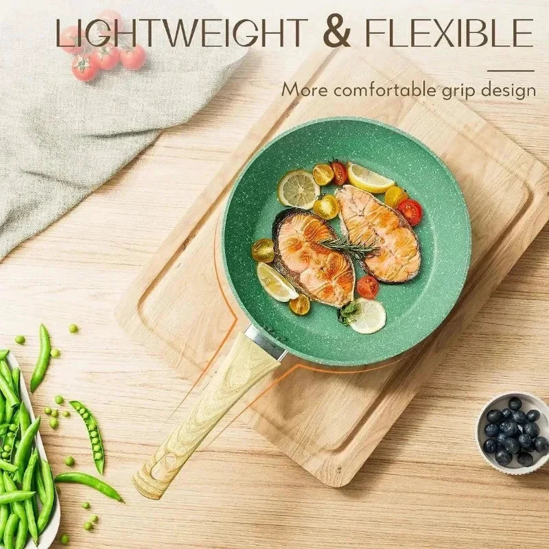 Nonstick Frying Pan Skillet Non Toxic Healthy Stone Cookware by Bowlift