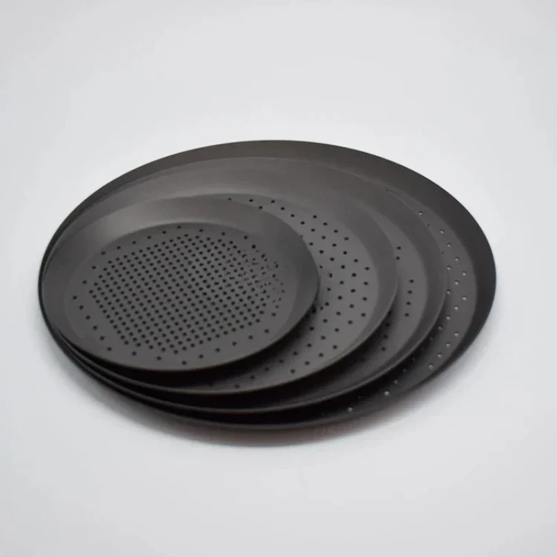 Nonstick Pizza Baking Pan Tray Plate Holder Pizza Screen Pan Metal Net by Bowlift
