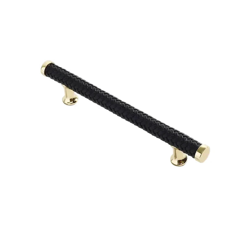 Nordic Leather Cabinet Handles Drawer Pulls for Wardrobe and Furniture by Bowlift