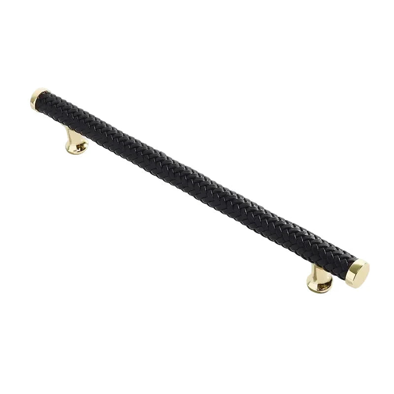 Nordic Leather Cabinet Handles Drawer Pulls for Wardrobe and Furniture by Bowlift
